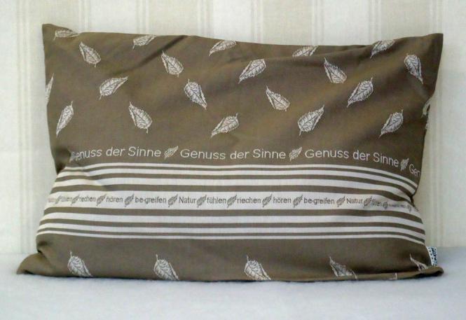 Kissenhülle Genuss der Sinne 40 x 60 cm 