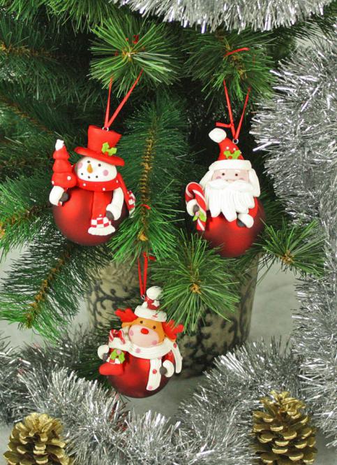 Weihnachtsbaumhänger mit Kugel 